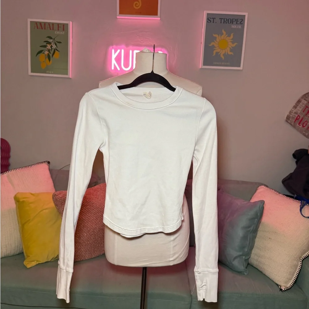 FP Movement by Free People White Long Sleeve Tee - Picture 2 of 4